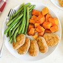 Baked Tuna Nuggets with Maple Butternut Squash